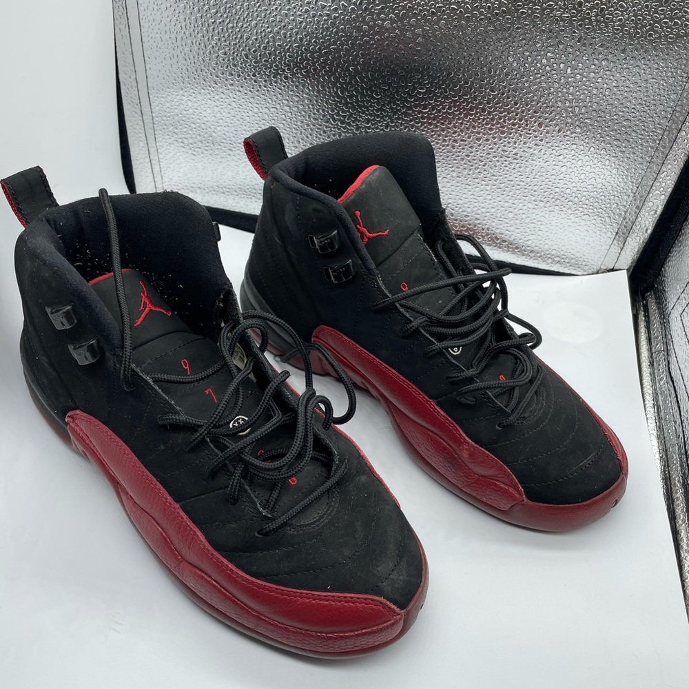 Red and black Jordan 23 size 5 sneakers